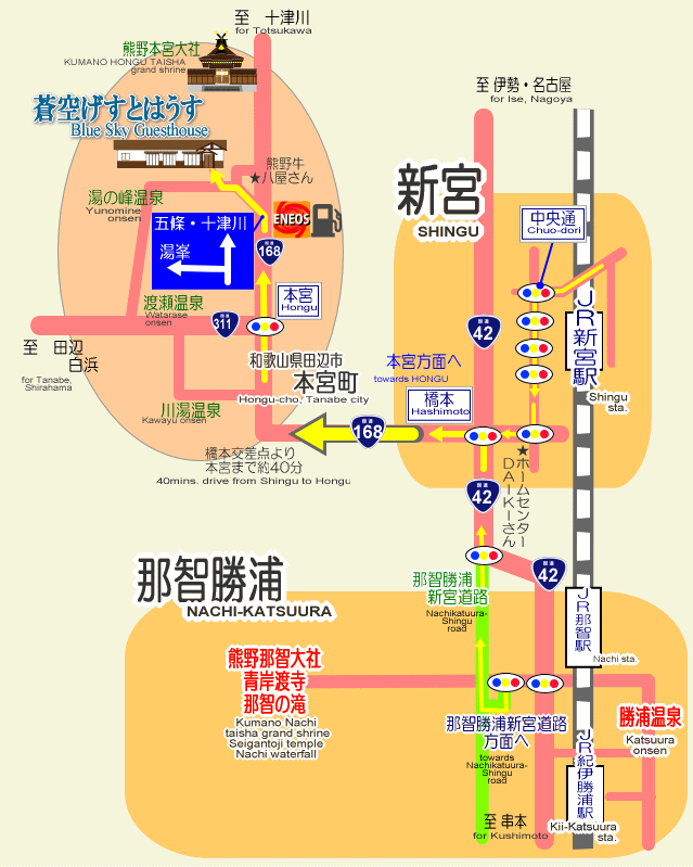 新宮からの地図